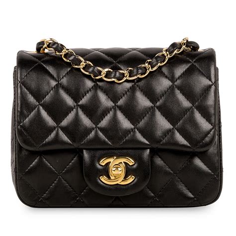 chanel classic mini square bag|Chanel mini flap bag lambskin.